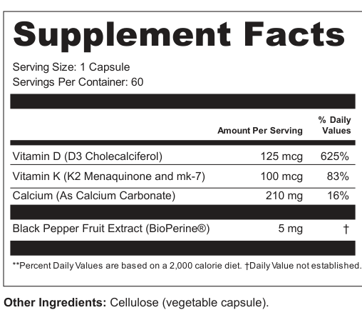 Supplement Facts for Sunweave